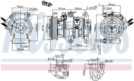 KOMPRESOR KLIMY FORD TRANSIT 1.5 14- NISSENS 891007