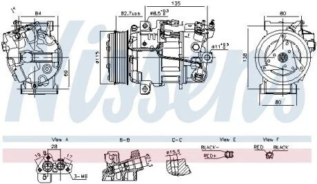 Компресор кондиціонера First Fit NISSENS 891042