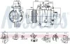 Компресор кондиціонера HONDA ACCORD VIII 2.4 07.08- NISSENS 891044 (фото 1)