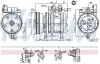 Компрессор кондиционера NISSENS 89263 (фото 9)