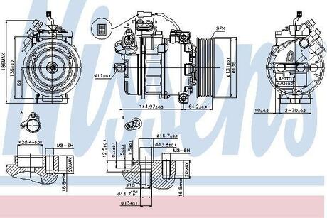 Компрессор кондиционера NISSENS 89371