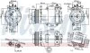 Компресор кондиціонера VOLVO C30, C70 II, S40 II, V50, FORD C-MAX, FOCUS C-MAX, FOCUS II, FOCUS III, FOCUS III/HATCHBACK, FOCUS II/KOMBI, KUGA I 1.4-2.5 10.03-02.20 NISSENS 89383 (фото 6)