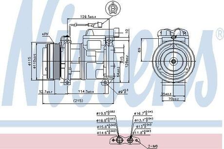 Компрессор кондиционера NISSENS 89413