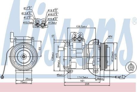 Компрессор кондиционера NISSENS 89414