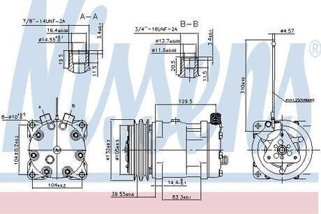 Компрессор кондиционера NISSENS 89461