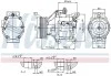 Компресор кондиціонера TOYOTA COROLLA 1.4/1.6/2.0D 04.97-03.08 NISSENS 89530 (фото 5)