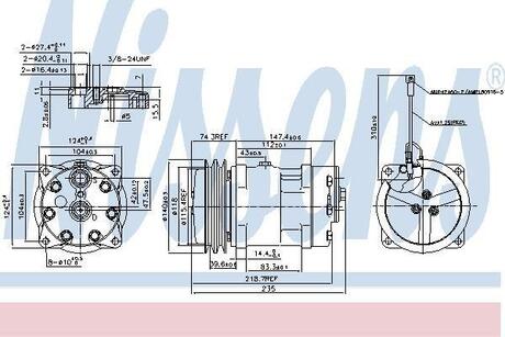 Компрессор кондиционера NISSENS 89611