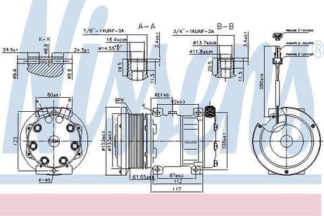 Компрессор кондиционера NISSENS 89640