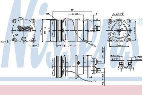 Компрессор кондиционера NISSENS 899919