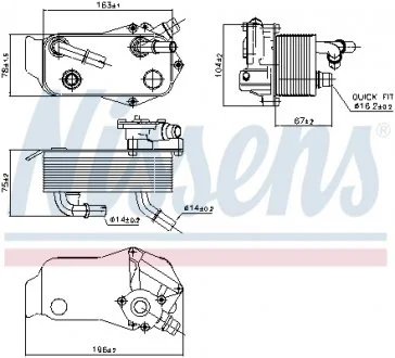 Охолоджувач мастила NISSENS 90736