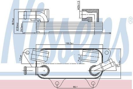 Охладитель смазки NISSENS 90789