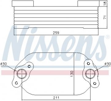 Охолоджувач мастила NISSENS 91138 (фото 1)