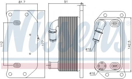 Охладитель смазки NISSENS 91188