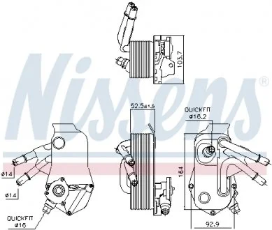 Охолоджувач мастила NISSENS 91224