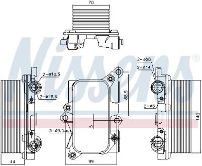Охладитель смазки NISSENS 91226
