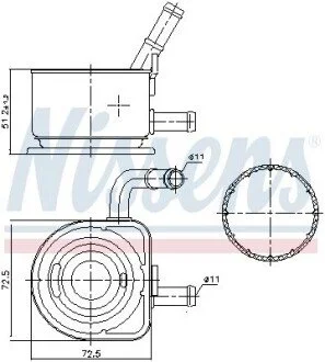 Охолоджувач мастила NISSENS 91230