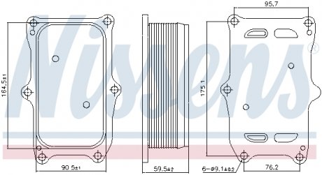 Охладитель смазки NISSENS 91256