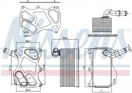 Охладитель смазки NISSENS 91270