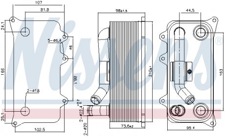 Охладитель смазки NISSENS 91273