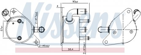 Охолоджувач мастила NISSENS 91284