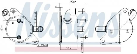 Охолоджувач мастила NISSENS 91284