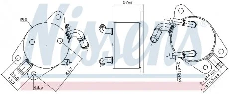 Охладитель смазки NISSENS 91291