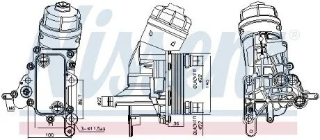 Охолоджувач мастила NISSENS 91343