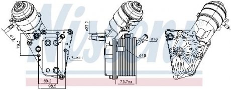 CHLODNICA OLEJU ASTRA H 1.9 CDTI 05-10 NISSENS 91347