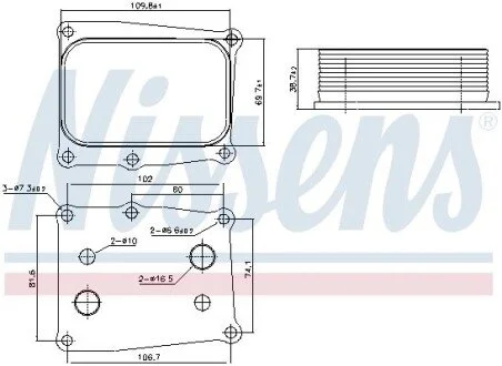 Охолоджувач мастила NISSENS 91377