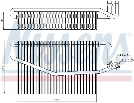 Випарник кондицiонера NISSENS 92173