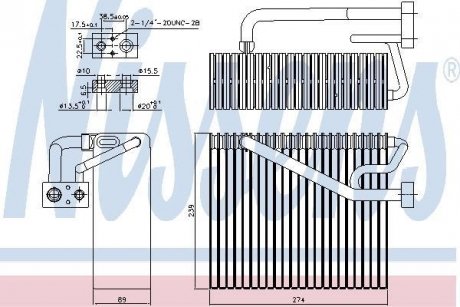 Випаровувач кондиціонера NISSENS 92211