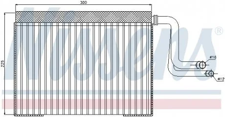 Випарювач кондиціонера NISSENS 92268
