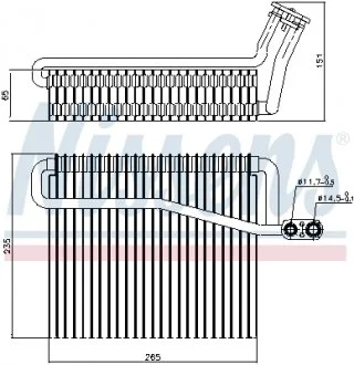 Испаритель, кондиционер NISSENS 92271