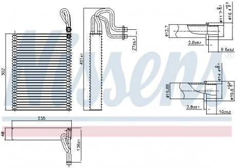 Испаритель, кондиционер NISSENS 92351