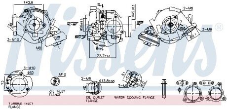 TURBOSPREZARKA LAND CRUISER 4.5 D4-D 07- NISSENS 93680