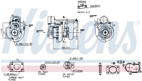 Турбокомпресор (із монтажним набором) DAF LF 45 /55 NISSENS 93724