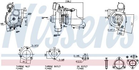 TURBOSPREZARKA DISCOVERY 2.5 98-04 NISSENS 93730