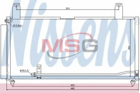 Конденсер кондиціонера NISSENS 940080