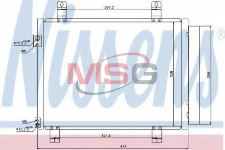 Радиатор кондиционера NISSENS 940122