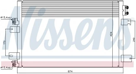 Радиатор кондиционера NISSENS 940151