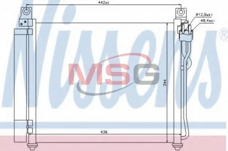 Радіатор кондиціонера NISSENS 940172