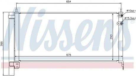 Радiатор кондицiонера NISSENS 940175