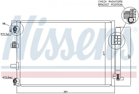 Конденсер кондиціонера NISSENS 940222