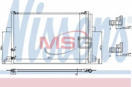 Конденсер кондиционера NISSENS 940225