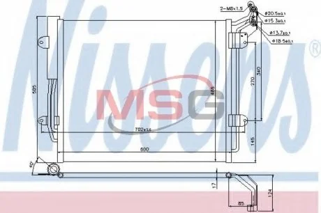 Радиатор кондиционера NISSENS 940256