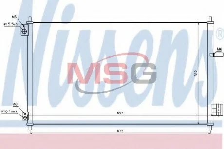 Радіатор кондиціонера NISSENS 940293