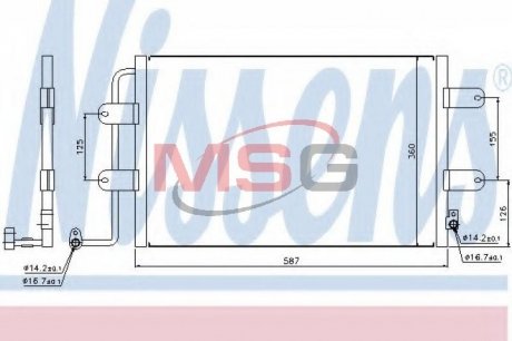 AC condenser NISSENS 940305