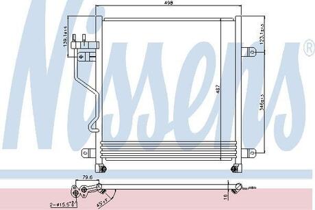 Радіатор кондиціонера NISSENS 940323 (фото 1)