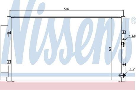 Конденсер кондиціонера NISSENS 940366