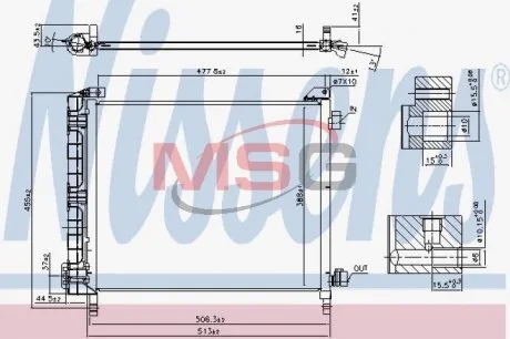 Радіатор кондиціонера NISSENS 940372